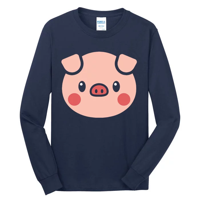 Pig Face Shirts Gift For Pig Lover Tall Long Sleeve T-Shirt