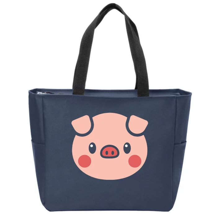 Pig Face Shirts Gift For Pig Lover Zip Tote Bag