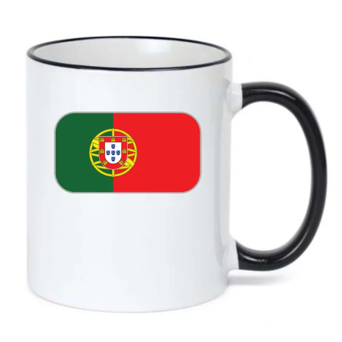 Portugal Flag Soccer Portuguese Flag Black Color Changing Mug