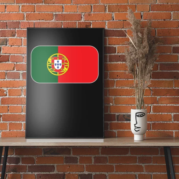 Portugal Flag Soccer Portuguese Flag Poster