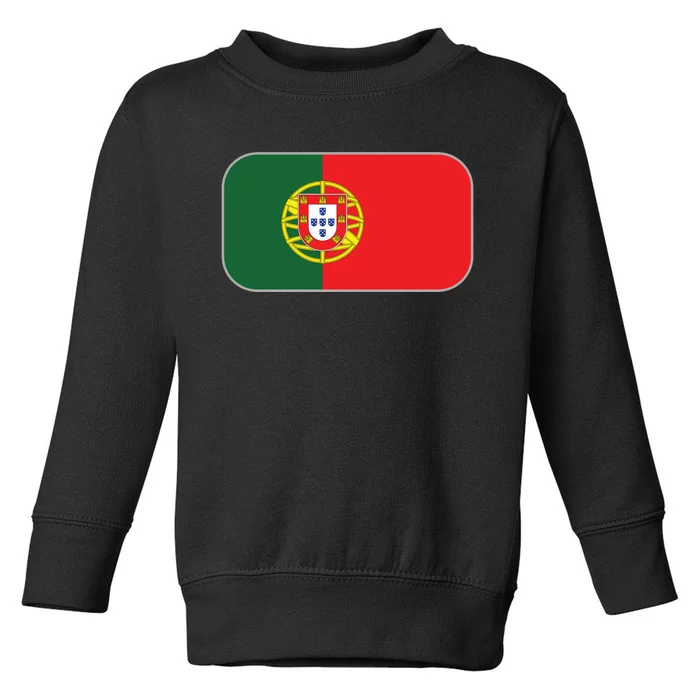 Portugal Flag Soccer Portuguese Flag Toddler Sweatshirt