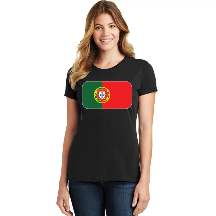 Portugal Flag Soccer Portuguese Flag Women's T-Shirt