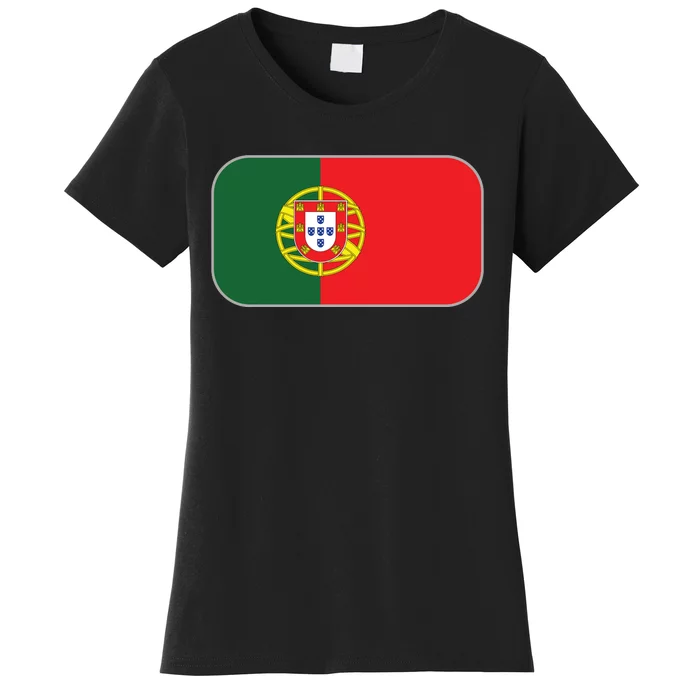 Portugal Flag Soccer Portuguese Flag Women's T-Shirt