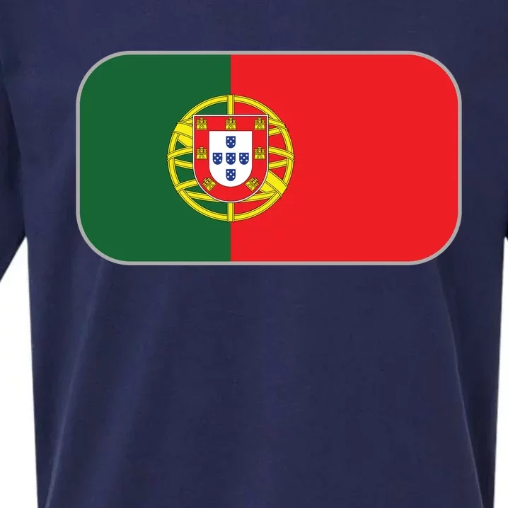 Portugal Flag Soccer Portuguese Flag Sueded Cloud Jersey T-Shirt