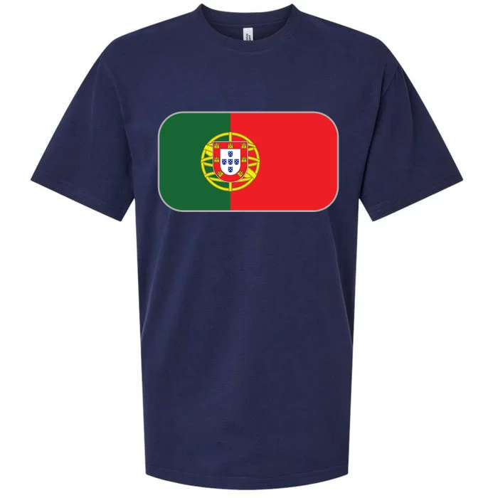 Portugal Flag Soccer Portuguese Flag Sueded Cloud Jersey T-Shirt