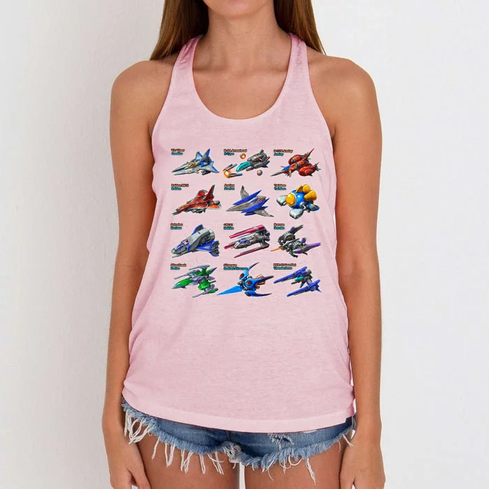 Passion For Shmups Women's Knotted Racerback Tank