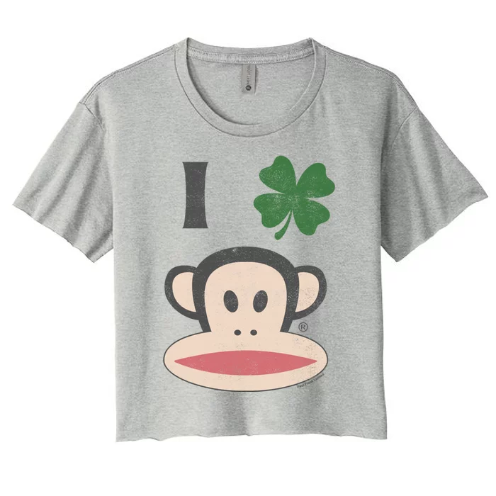 Paul Frank St PatrickS Day Love Julius Cool Gift Women's Crop Top Tee