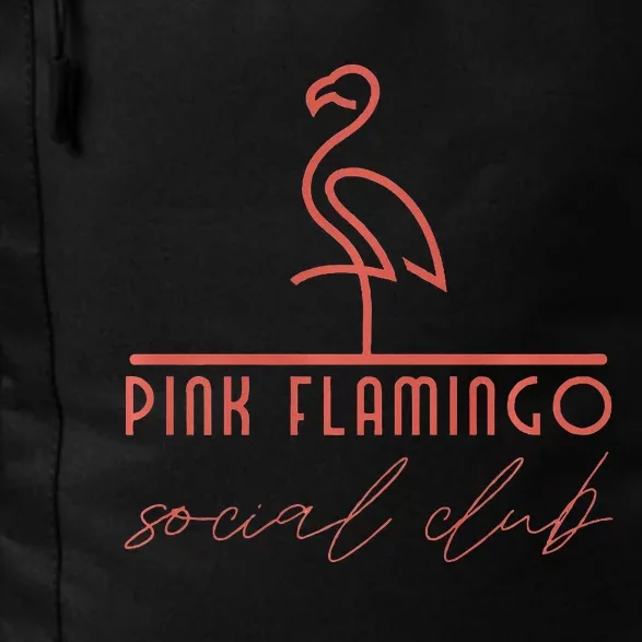 Pink Flamingo Social Club Fun Daily Commute Backpack