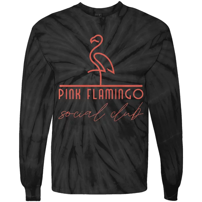 Pink Flamingo Social Club Fun Tie-Dye Long Sleeve Shirt