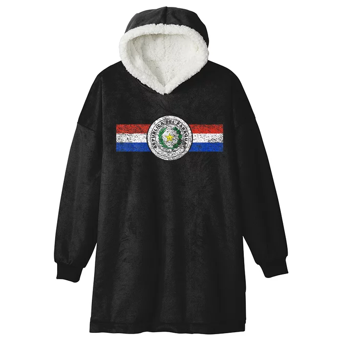 Paraguay Flag Sports Athletic Jersey Style Top Hooded Wearable Blanket