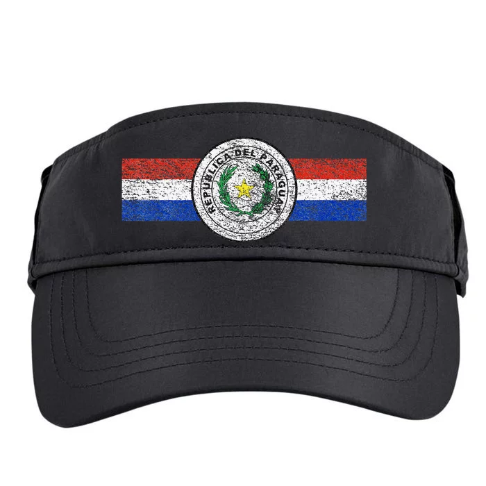 Paraguay Flag Sports Athletic Jersey Style Top Adult Drive Performance Visor