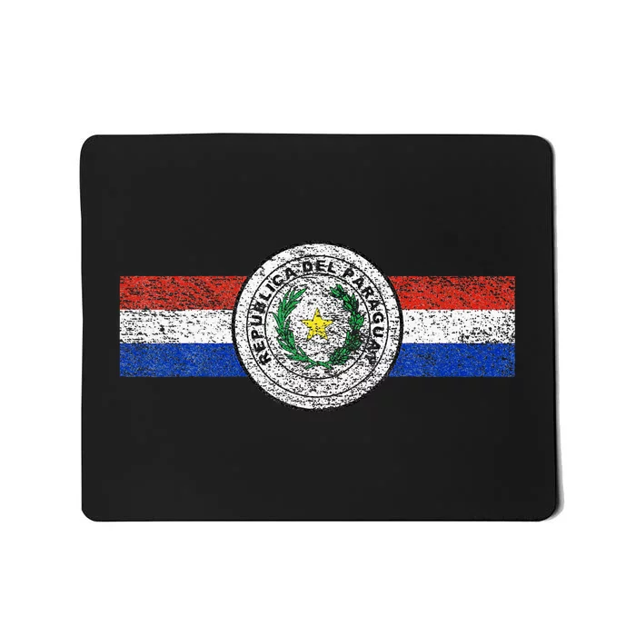 Paraguay Flag Sports Athletic Jersey Style Top Mousepad