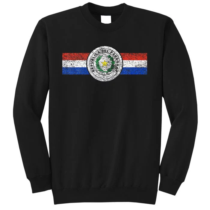 Paraguay Flag Sports Athletic Jersey Style Top Tall Sweatshirt