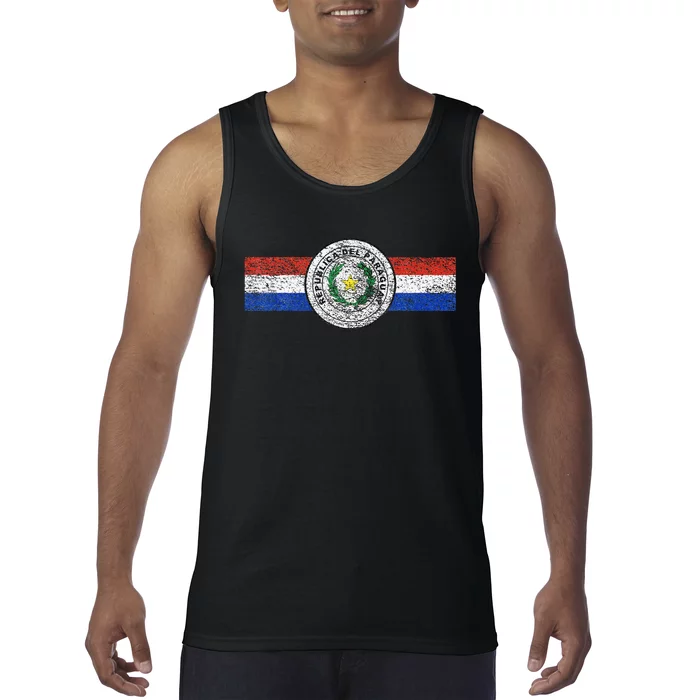 Paraguay Flag Sports Athletic Jersey Style Top Tank Top