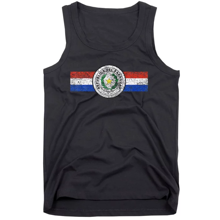 Paraguay Flag Sports Athletic Jersey Style Top Tank Top