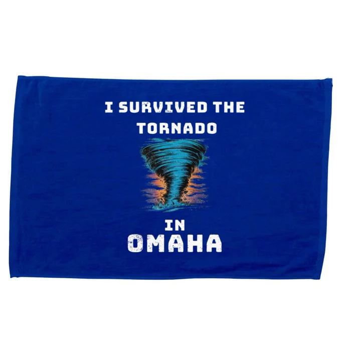 Playful Funny Supportive I Survived The Tornado At Omaha Microfiber Hand Towel