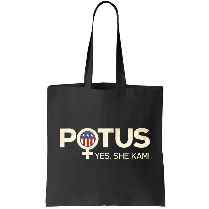 Potus Female Symbol Yes She Kam Harris For President Tote Bag