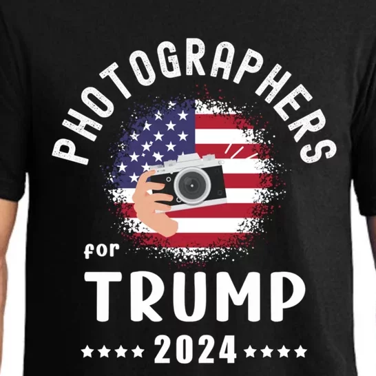 Photographers For Trump 2024 American Flag Vote Trump Cool Gift Pajama Set