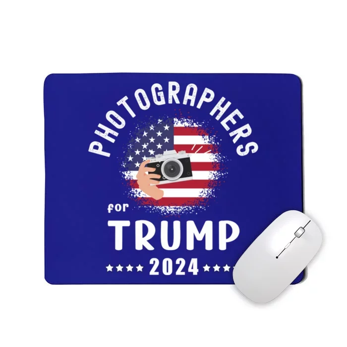 Photographers For Trump 2024 American Flag Vote Trump Cool Gift Mousepad