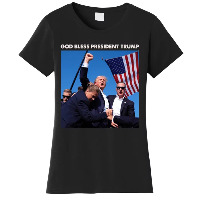 Pray For Trump Donald Trump Statement Trump Shooter Women's T-Shirt