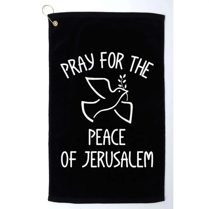 Pray for the Peace of Jerusalem Jewish Christian Bible Platinum Collection Golf Towel