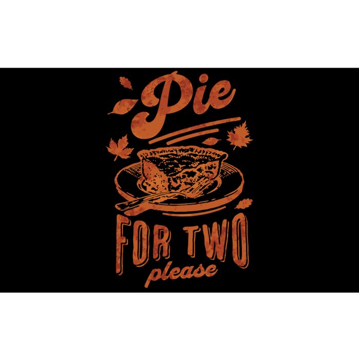 Pie For Two Thanksgiving Pregnancy Announcement Bumper Sticker