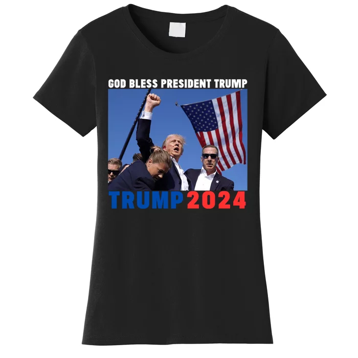 Pray For Trump Donald Trump Statement Trump Shooter Women's T-Shirt