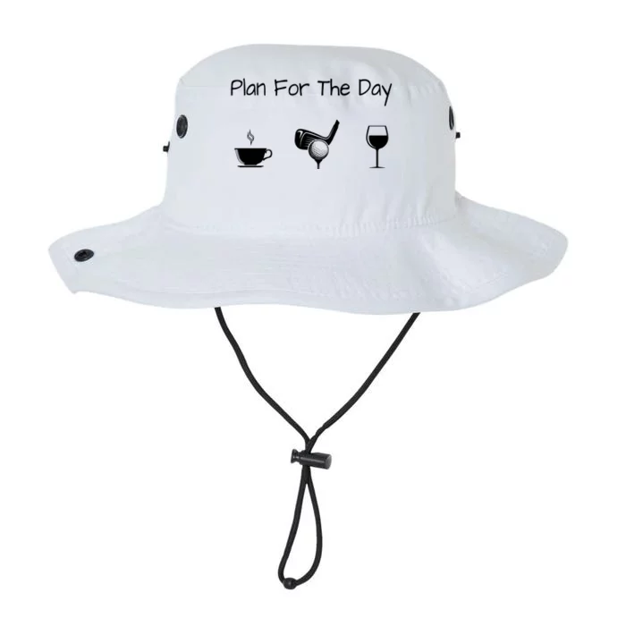 Plan For The Day Coffee Golf Wine Cool Gift Legacy Cool Fit Booney Bucket Hat