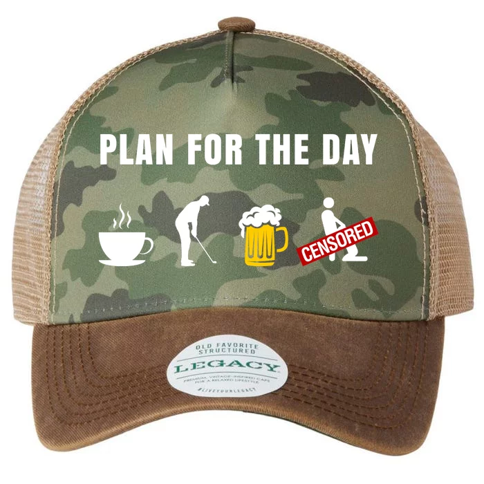 Plan For The Day Funny Husband Legacy Tie Dye Trucker Hat