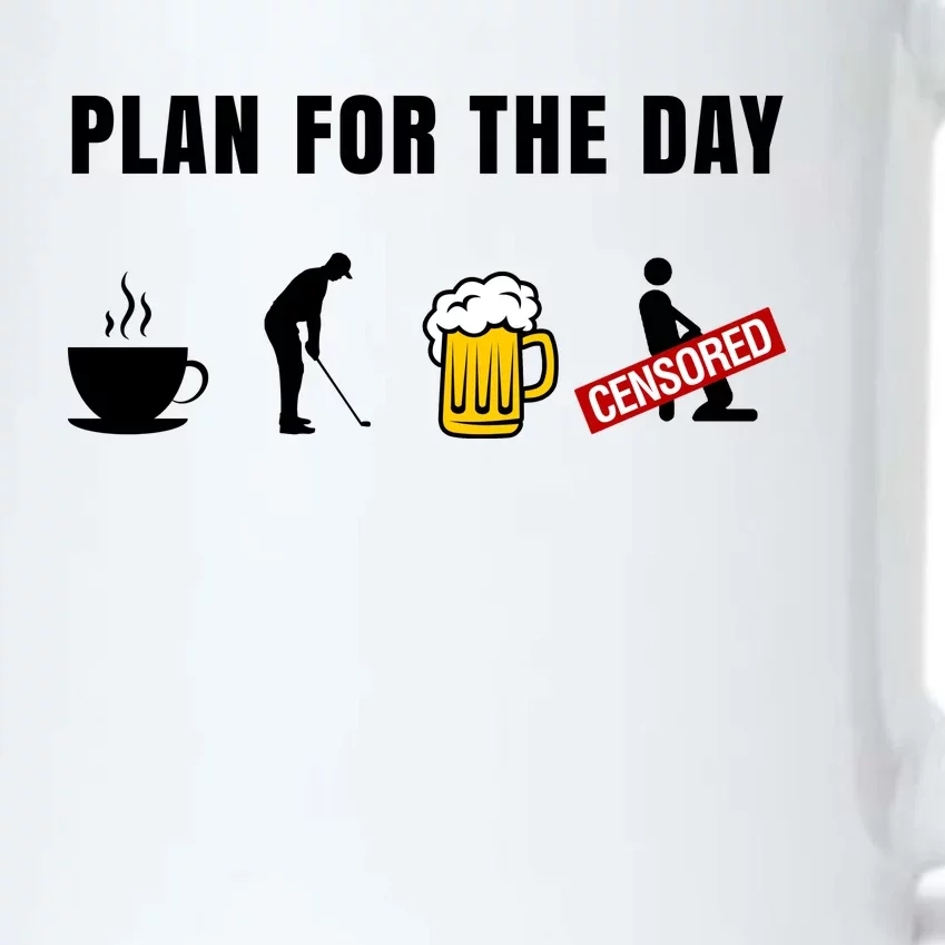 Plan For The Day Funny Husband Black Color Changing Mug