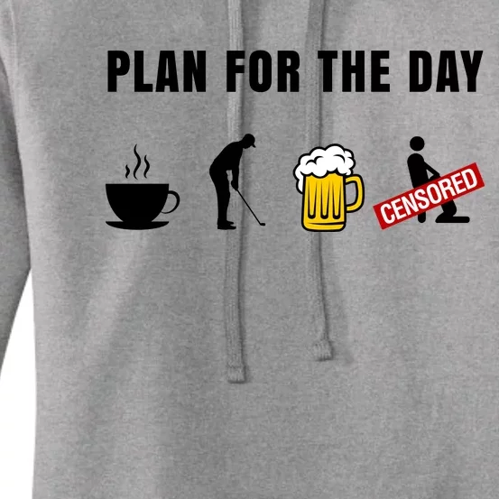 Plan For The Day Funny Husband Women's Pullover Hoodie