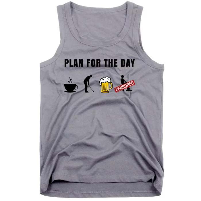 Plan For The Day Funny Husband Tank Top