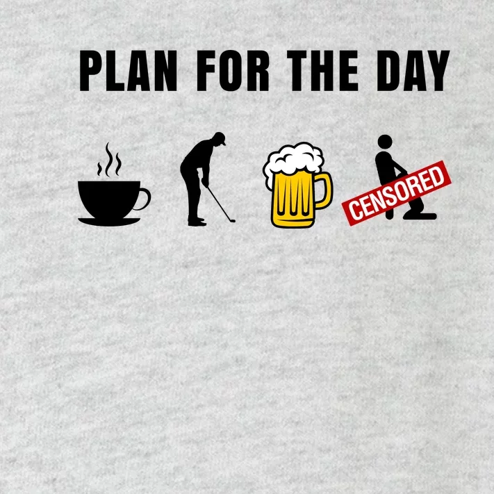 Plan For The Day Funny Husband Toddler Long Sleeve Shirt