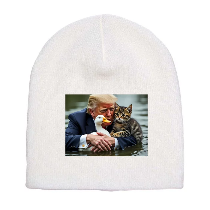 Pets For Trump Protect Our Pets Save Our Pets Short Acrylic Beanie