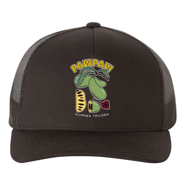 Pawpaw Fruit Tree Asimina Triloba Yupoong Adult 5-Panel Trucker Hat