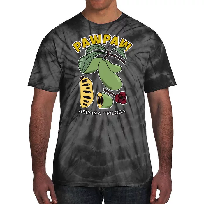 Pawpaw Fruit Tree Asimina Triloba Tie-Dye T-Shirt