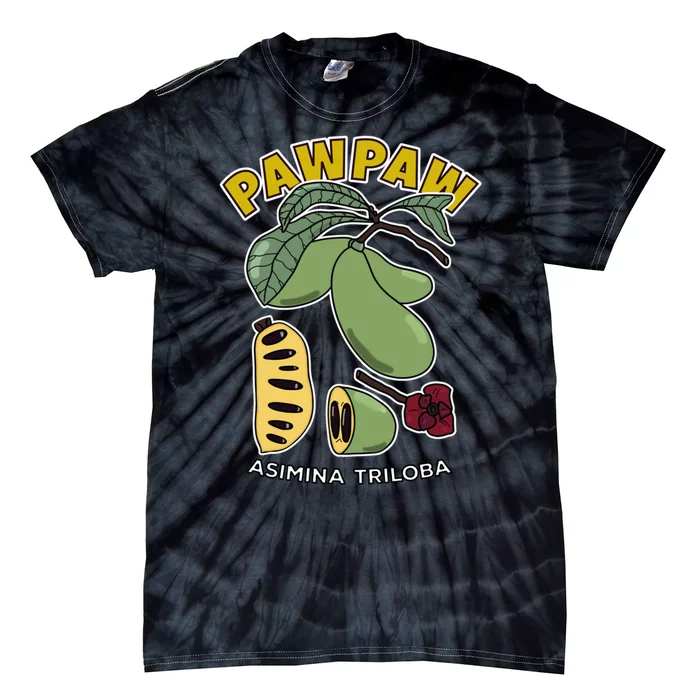 Pawpaw Fruit Tree Asimina Triloba Tie-Dye T-Shirt