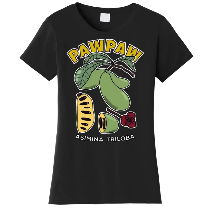 Pawpaw Fruit Tree Asimina Triloba Women's T-Shirt