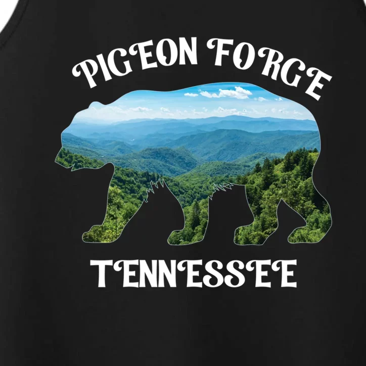 Pigeon Forge Tennessee Bear Great Smoky Mountains Souvenirs Gift Performance Tank