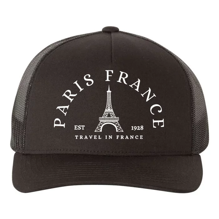 Paris France Travel To France Eiffel Tower Yupoong Adult 5-Panel Trucker Hat