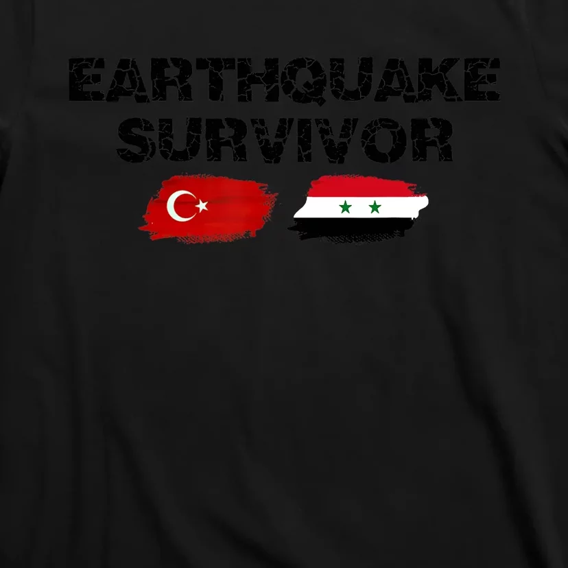 Pray For Turkey & Syria Flag Earthquake In Turkey Syria T-Shirt