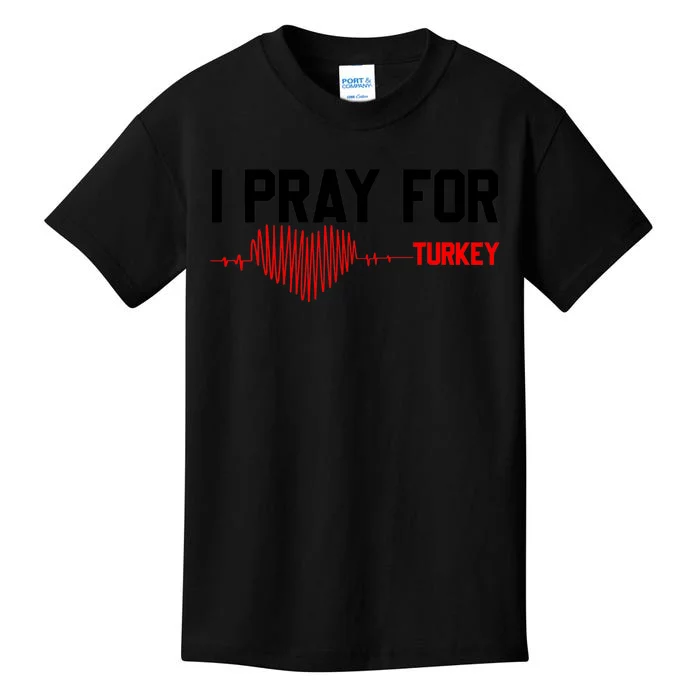 Pray For Turkey, Pray For Türkiye, I Stand With Turkey Kids T-Shirt