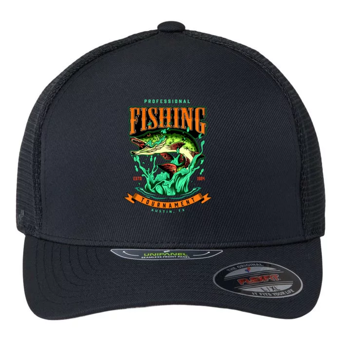 Professional Fishing Tournament Austin Texas 1994 Flexfit Unipanel Trucker Cap