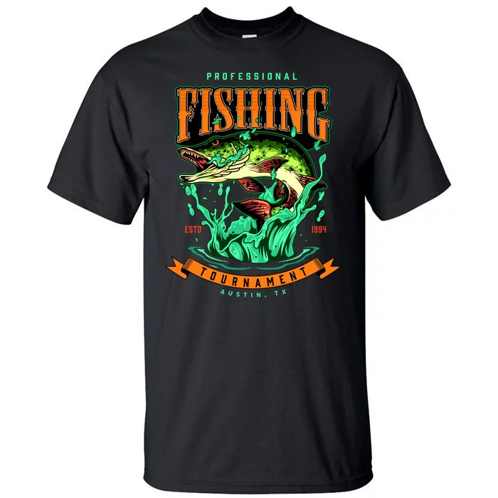 Professional Fishing Tournament Austin Texas 1994 Tall T-Shirt