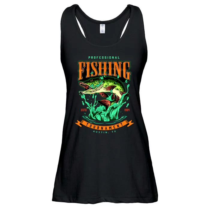 Professional Fishing Tournament Austin Texas 1994 Ladies Essential Flowy Tank