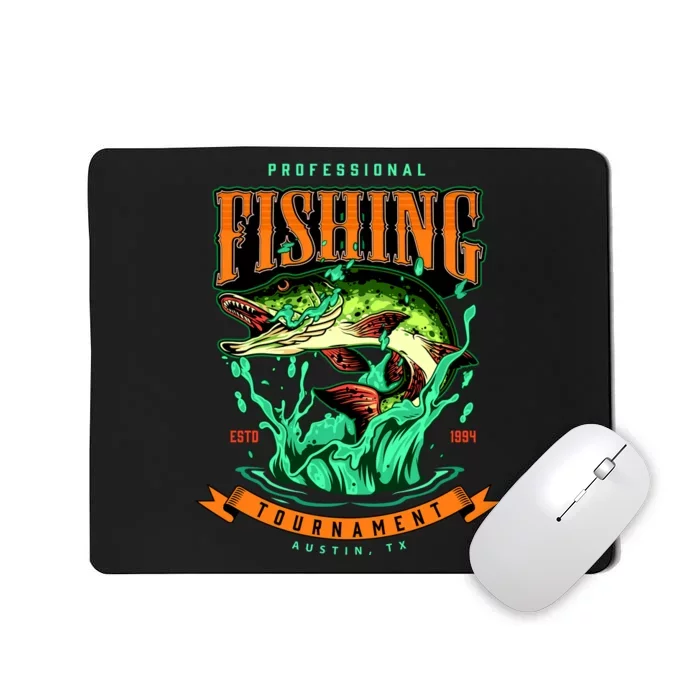 Professional Fishing Tournament Austin Texas 1994 Mousepad