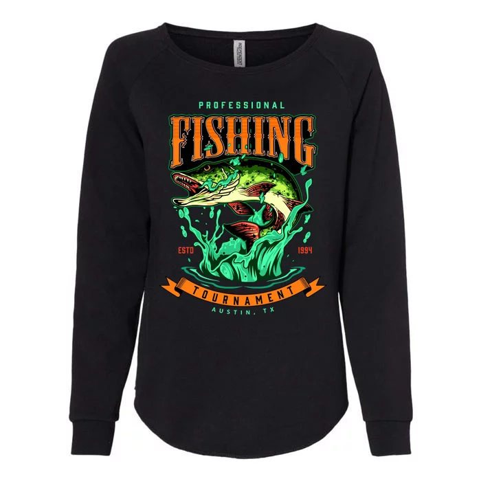 Professional Fishing Tournament Austin Texas 1994 Womens California Wash Sweatshirt