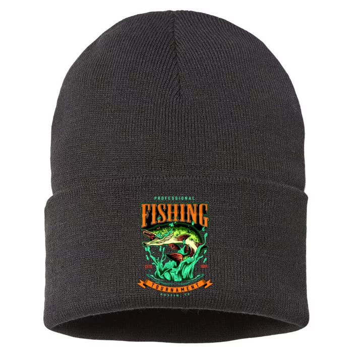 Professional Fishing Tournament Austin Texas 1994 Sustainable Knit Beanie