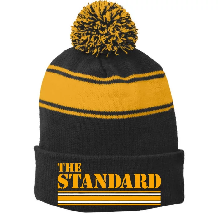 Pittsburgh Football The Standard Stripe Pom Pom Beanie