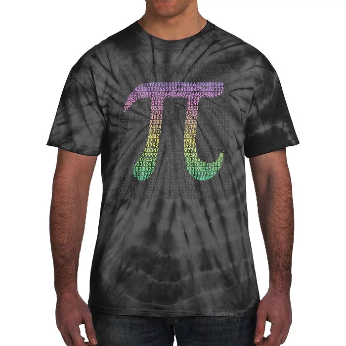 Pi for Teacher Vintage 3.14 Pi Digits Happy Pi Day Tie-Dye T-Shirt